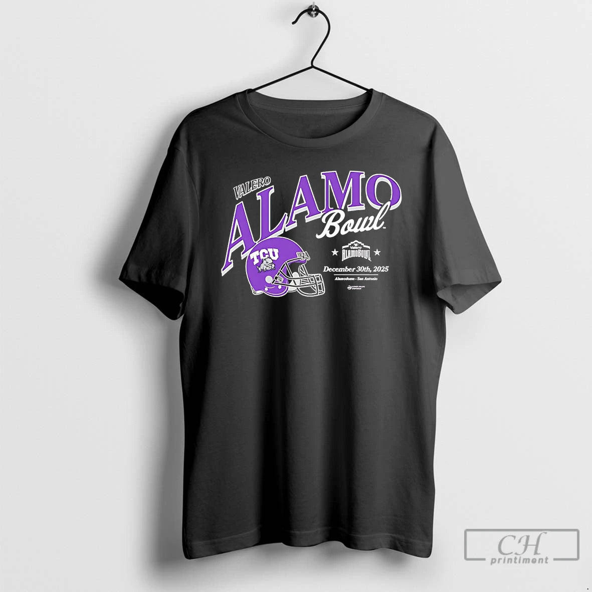 Classic Tcu Horned Frogs 2025 Valero Alamo Bowl Helmet T-Shirts, Hoodie, Sweatshirt | InkRitualCo.com