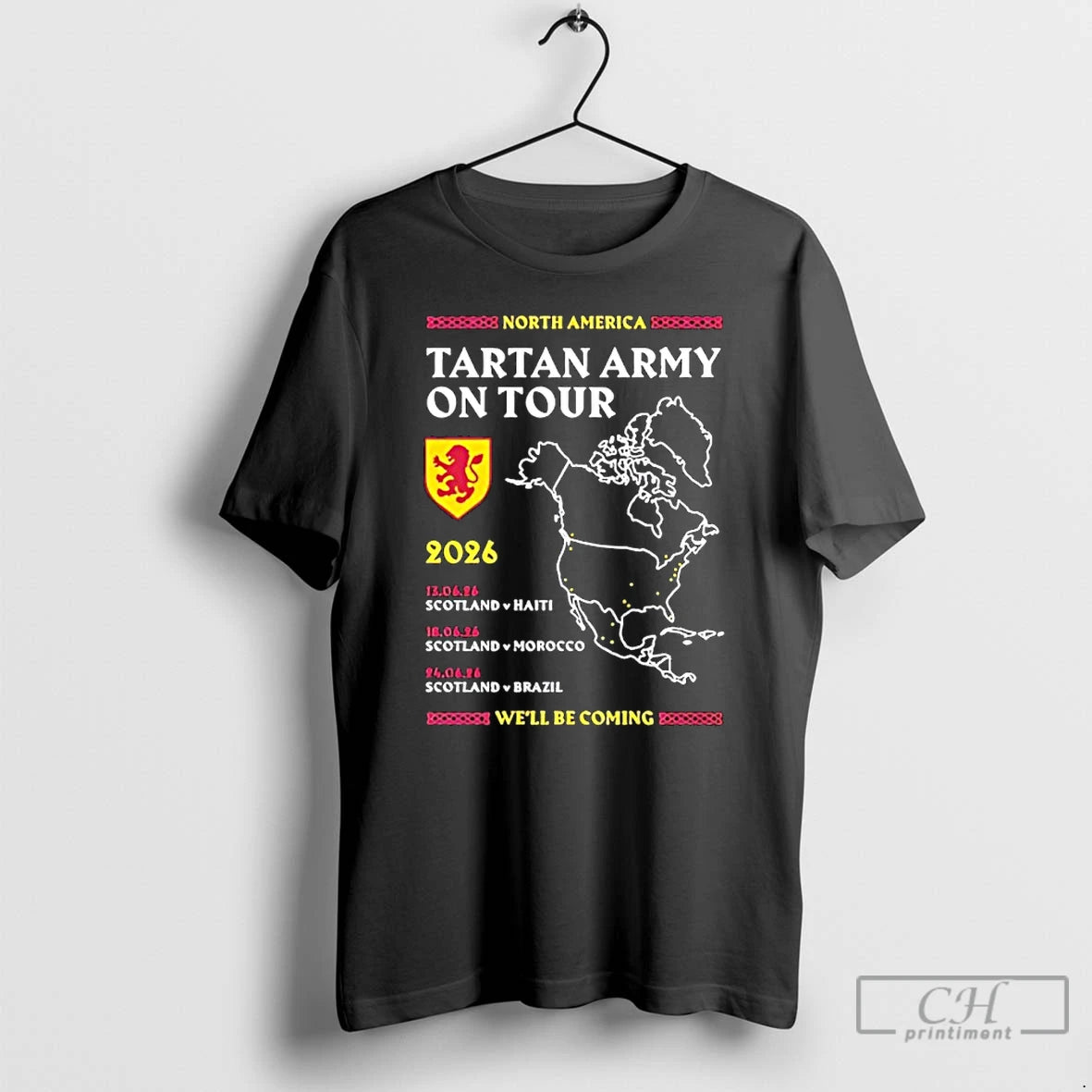 Classic Tartan Army On Tour 2026 Well Be Coming T-Shirts, Hoodie, Sweatshirt | InkRitualCo.com
