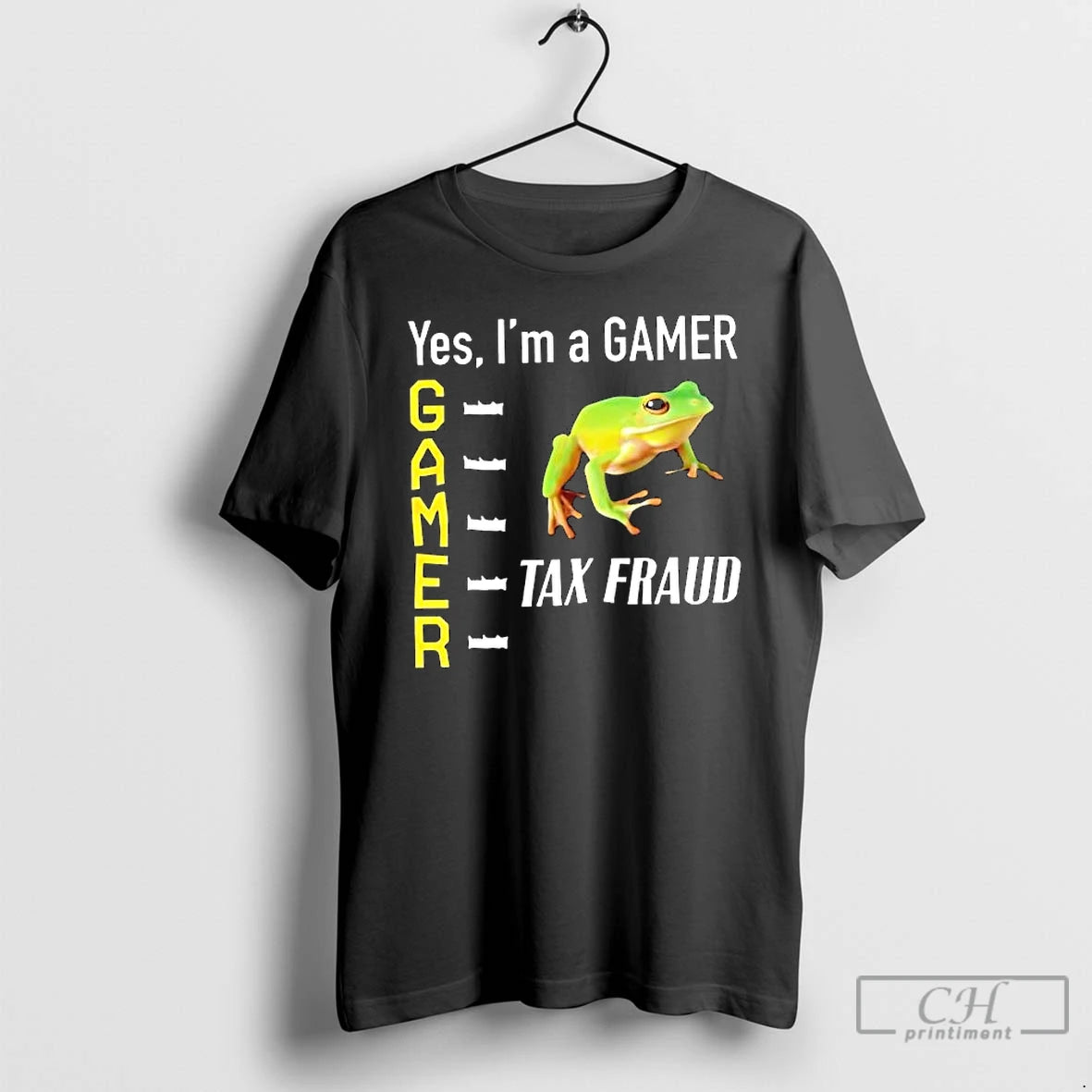 Classic Tax Fraud Gamer Yes Im A Gamer Frog T-Shirts, Hoodie, Sweatshirt | InkRitualCo.com