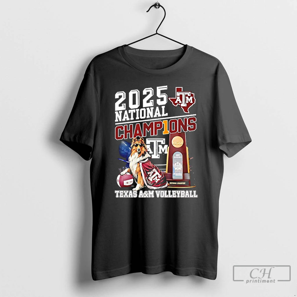 Classic Texas Am Aggies Volleyball National Champions 2025 Mascot T-Shirts, Hoodie, Sweatshirt | InkRitualCo.com