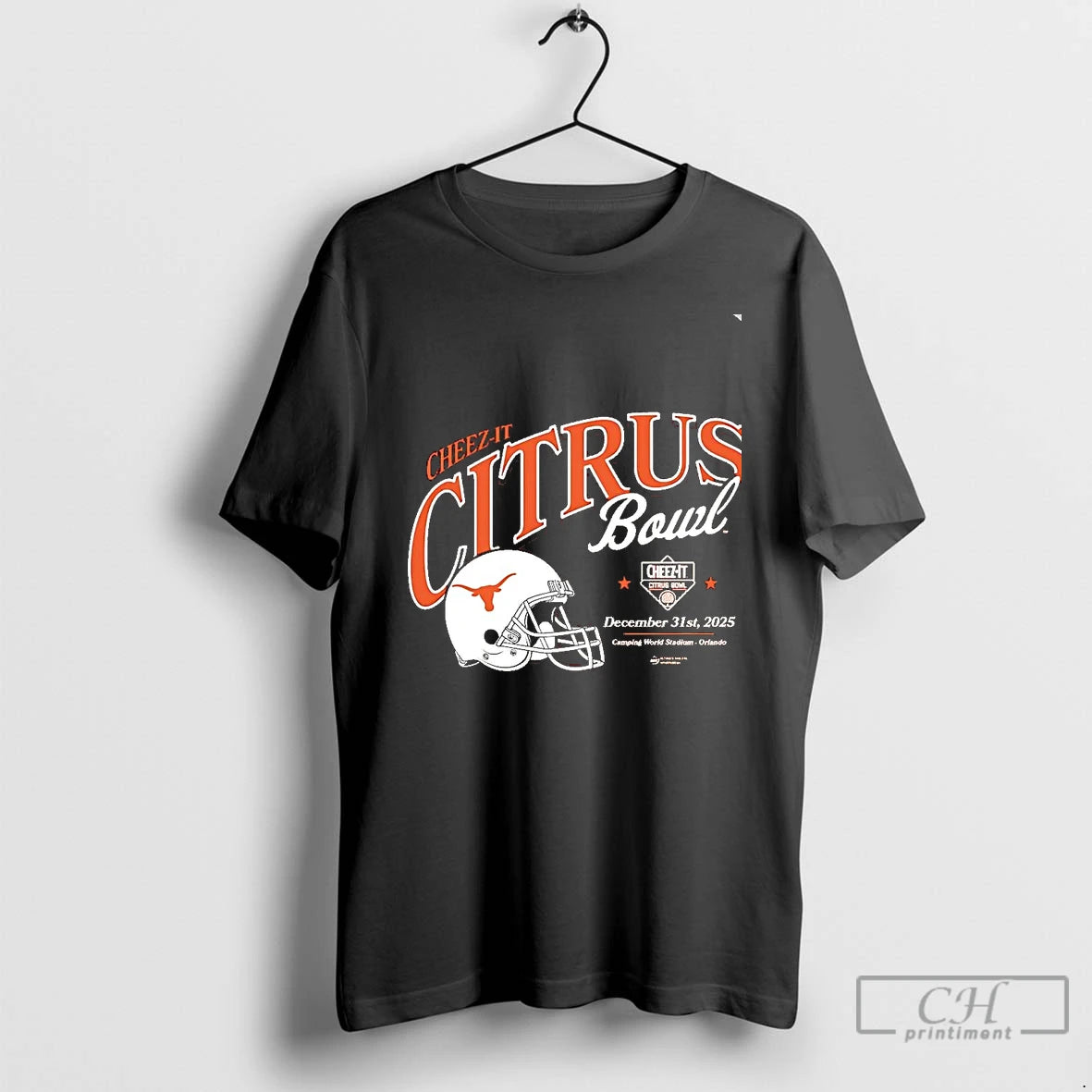 Classic Texas Longhorns 2025 Cheez It Citrus Bowl Helmet Chriast T-Shirts, Hoodie, Sweatshirt | InkRitualCo.com