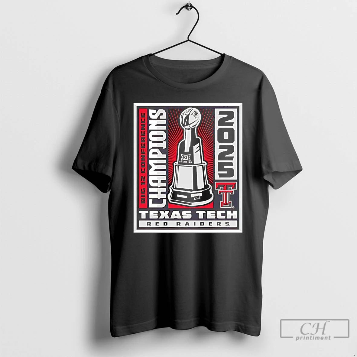 Classic Texas Tech Red Raiders 2025 Big 12 Conference Champions Trophy T-Shirts, Hoodie, Sweatshirt | InkRitualCo.com