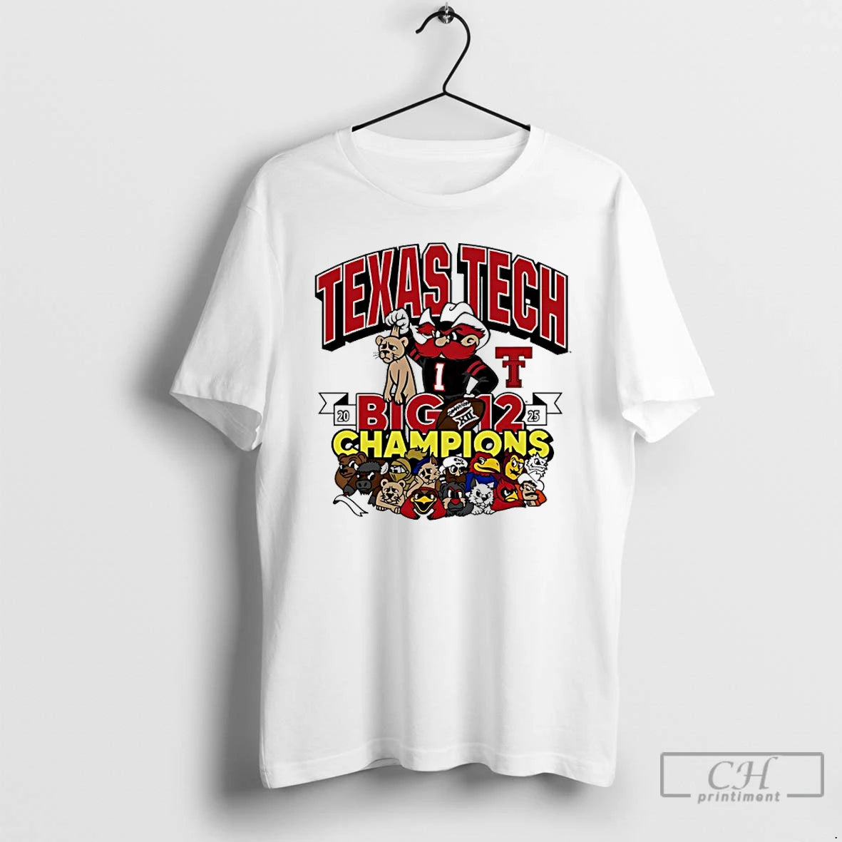 Classic Texas Tech Red Raiders Big 12 Championship Mascot 2025 T-Shirts, Hoodie, Sweatshirt | InkRitualCo.com
