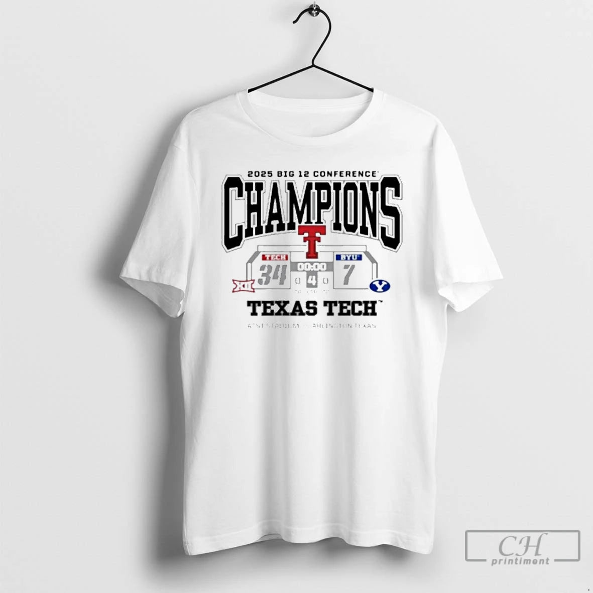 Classic Texas Tech Red Raiders Vs Byu Cougars 2025 Big 12 Conference Champions T Shirts Hoodie, Sweatshirt | InkRitualCo.com