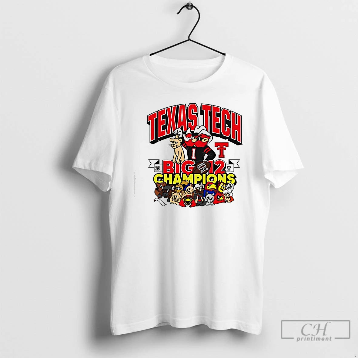 Classic Texas Tech Red Raiders Mascot Big 12 Conference Champions 2025 T-Shirts, Hoodie, Sweatshirt | InkRitualCo.com