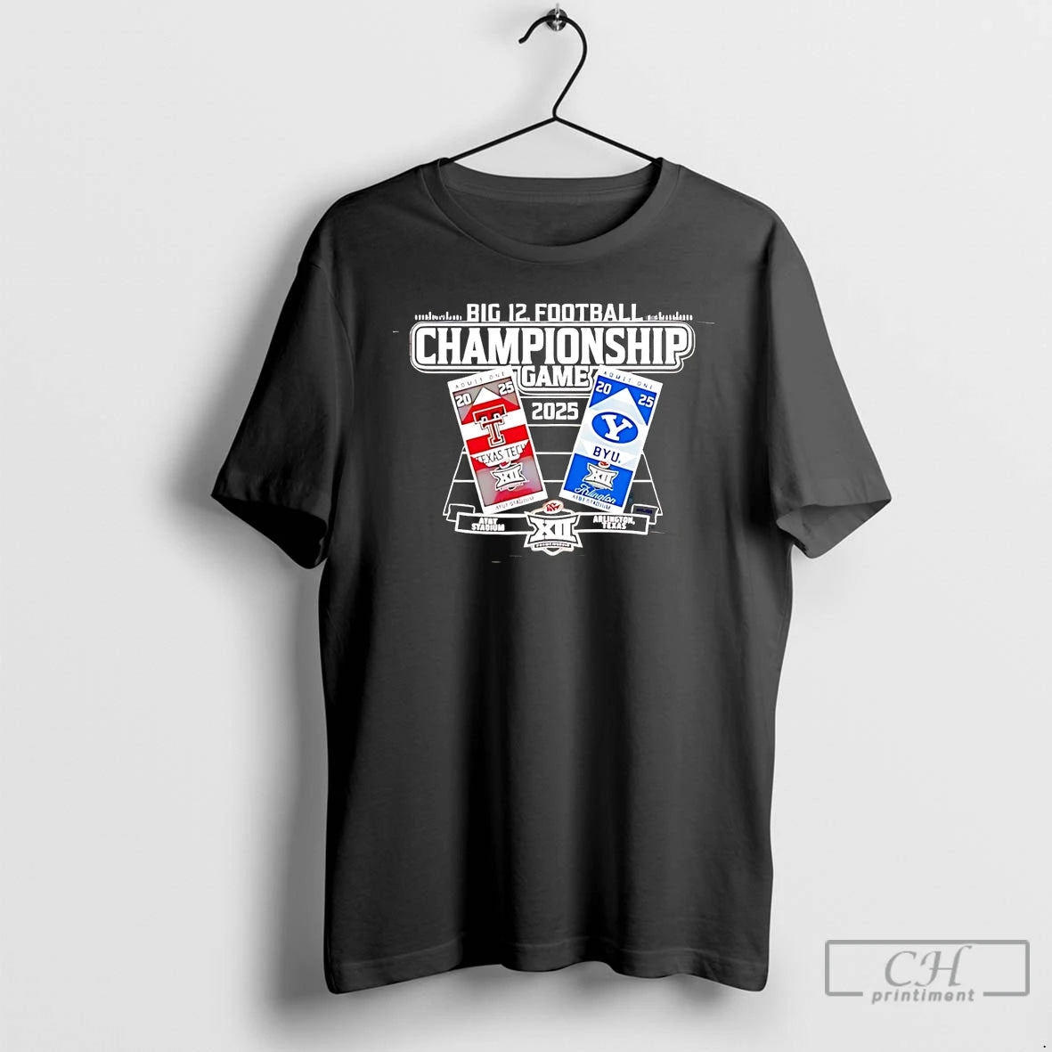 Classic Texas Tech Vs Byu Big 12 2025 Football Championship Ticket T-Shirts, Hoodie, Sweatshirt | InkRitualCo.com