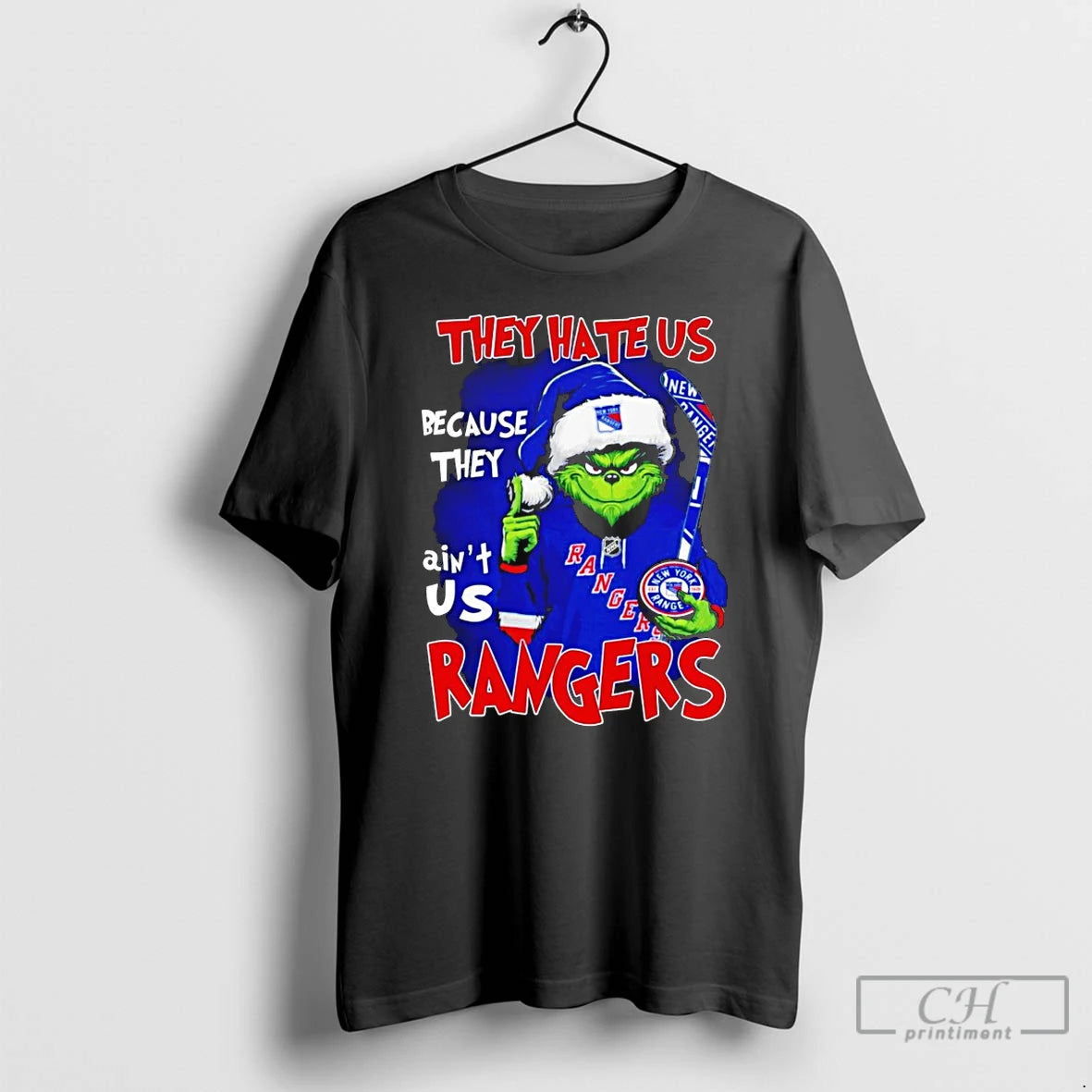 Classic The Grinch They Hate Us Because They Aint Us New York Rangers Christmas T-Shirts, Hoodie, Sweatshirt