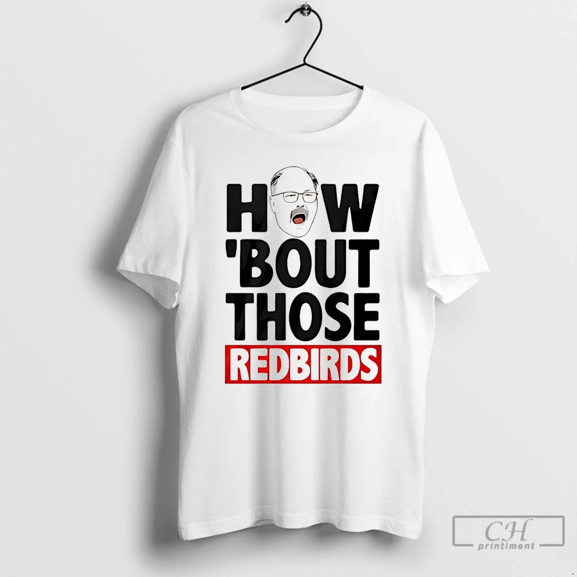 Classic The Spack Stache How Bout Those Redbirds Funny T-Shirts, Hoodie, Sweatshirt | InkRitualCo.com