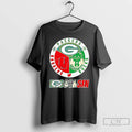 Classic The Wisconsin Major Sports Green Bay Packers Milwaukee Bucks Wisconsin Badgers Logo Skyline T-Shirts, Hoodie,...