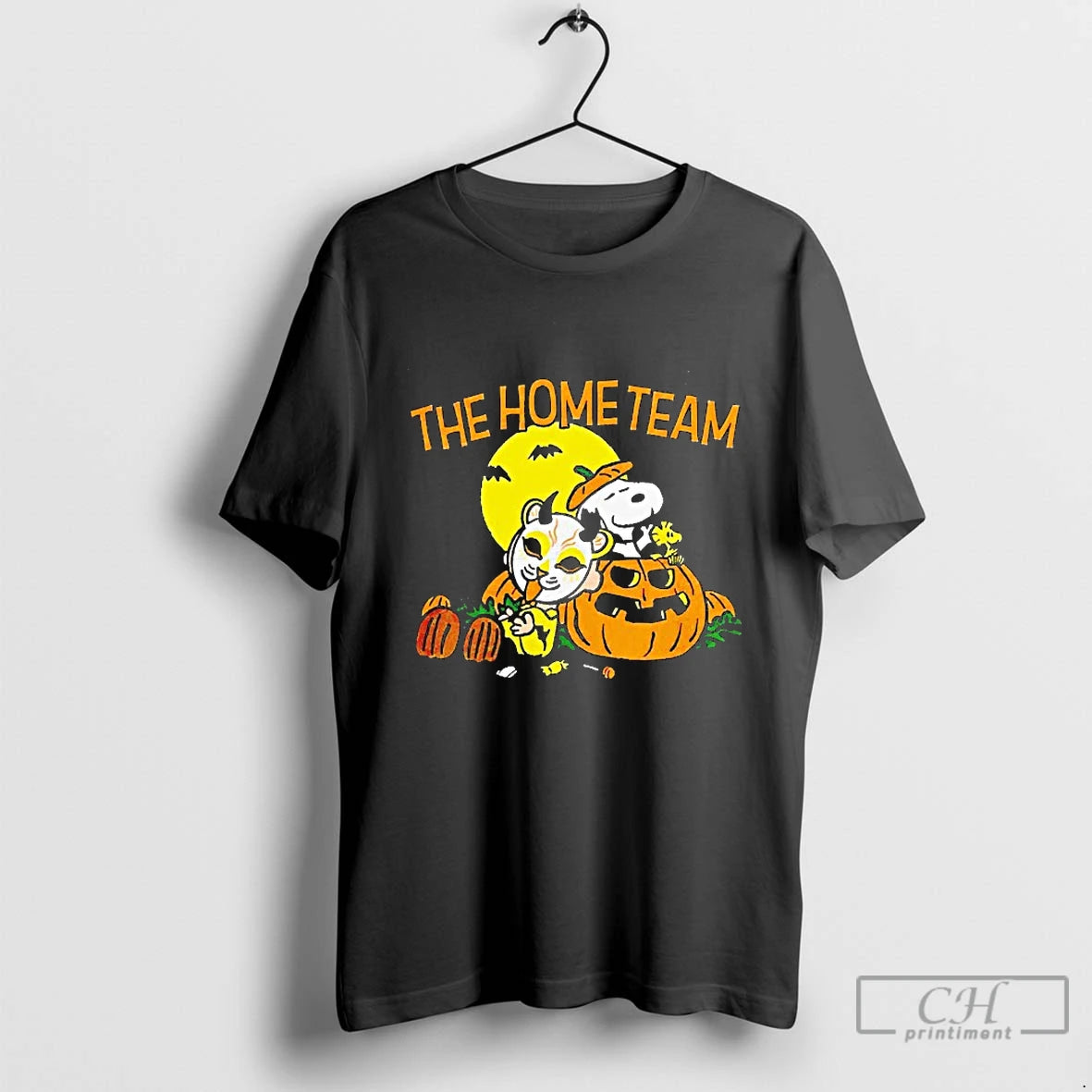 Classic The Home Team Peanuts Halloween Blackshirt T Shirts Hoodie, Sweatshirt | InkRitualCo.com