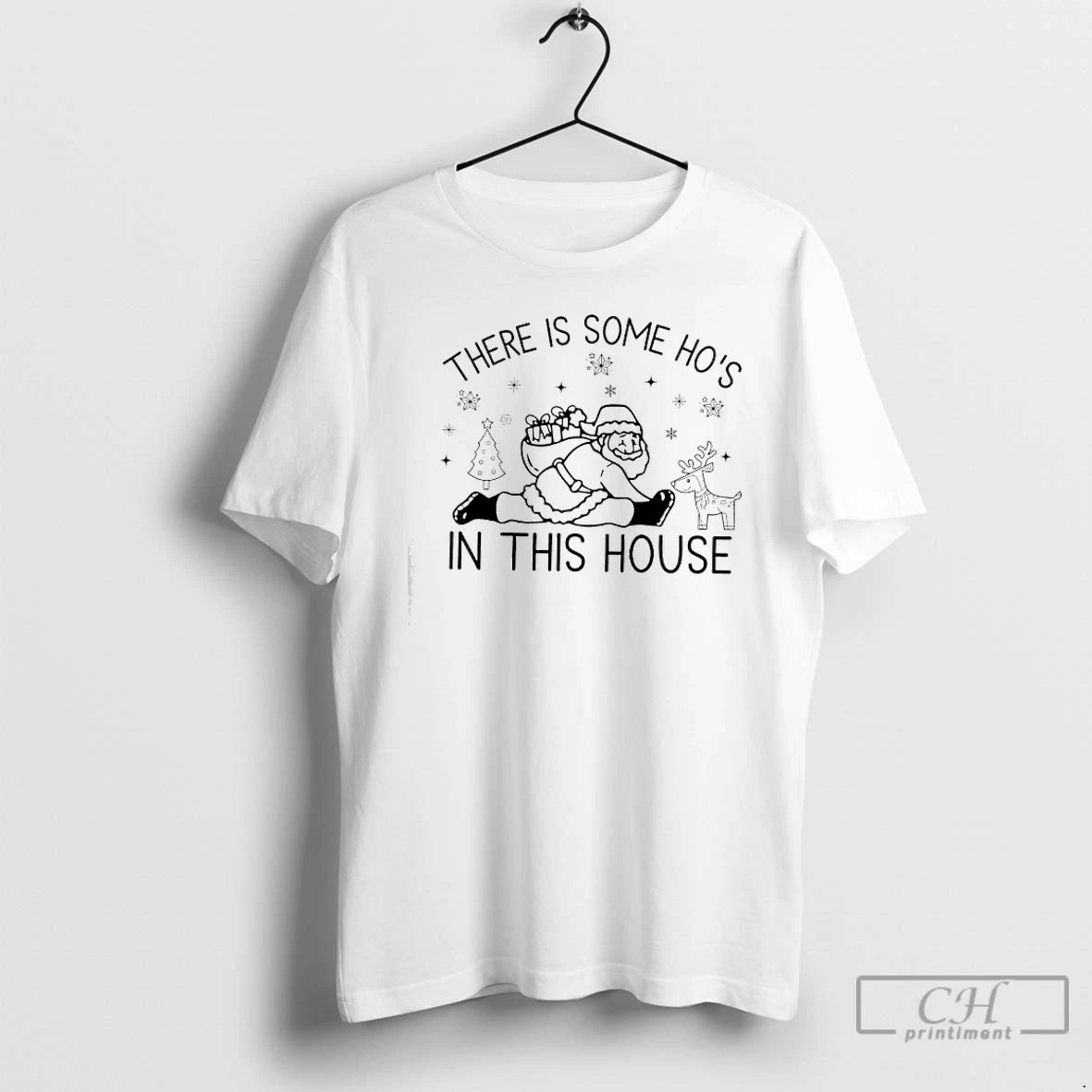 Classic There Is Some Hos In This House Christmas Santa T-Shirts, Hoodie, Sweatshirt | InkRitualCo.com