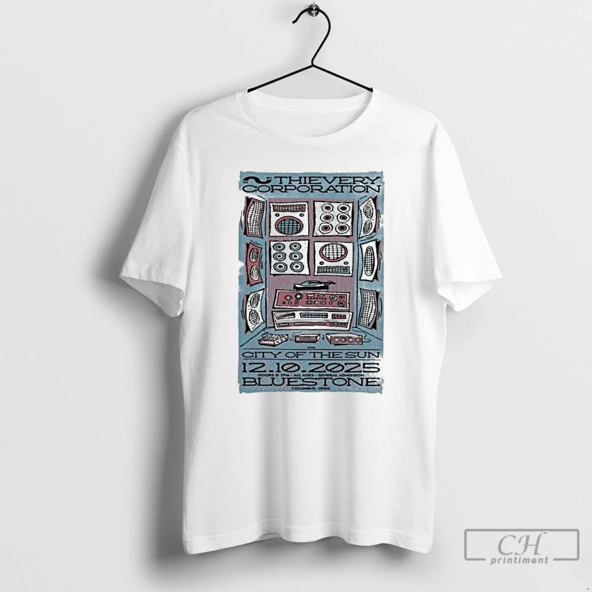 Classic Thievery Corporation 12 10 2025 The Bluestone In Columbus Oh T-Shirts, Hoodie, Sweatshirt | InkRitualCo.com