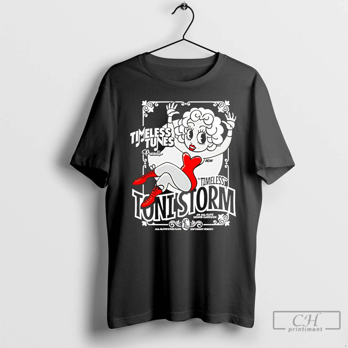 Classic Toni Storm Timeless Tunes Aew Cartoon T Shirts Hoodie, Sweatshirt | InkRitualCo.com