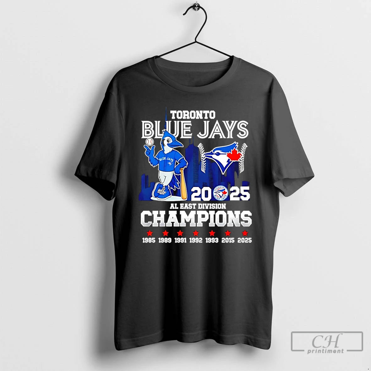 Classic Toronto Blue Jays 2025 Al East Division Champions Mascot T Shirts Hoodie, Sweatshirt | InkRitualCo.com