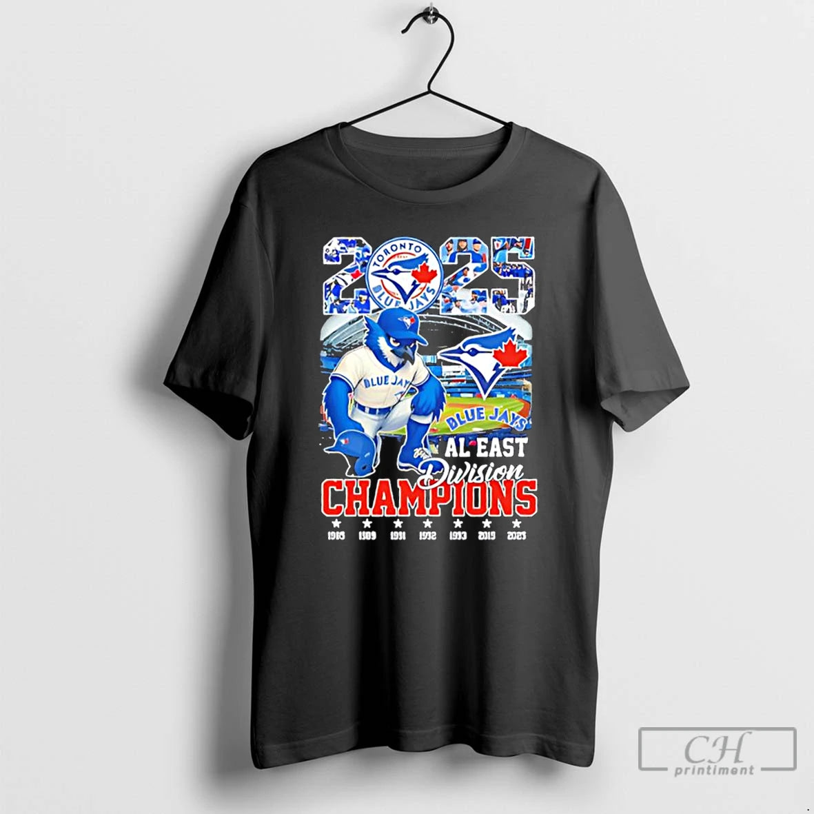 Classic Toronto Blue Jays Al East Division Champions Mascot 2025 Logo Stadium T Shirts Hoodie, Sweatshirt | InkRitualCo.com