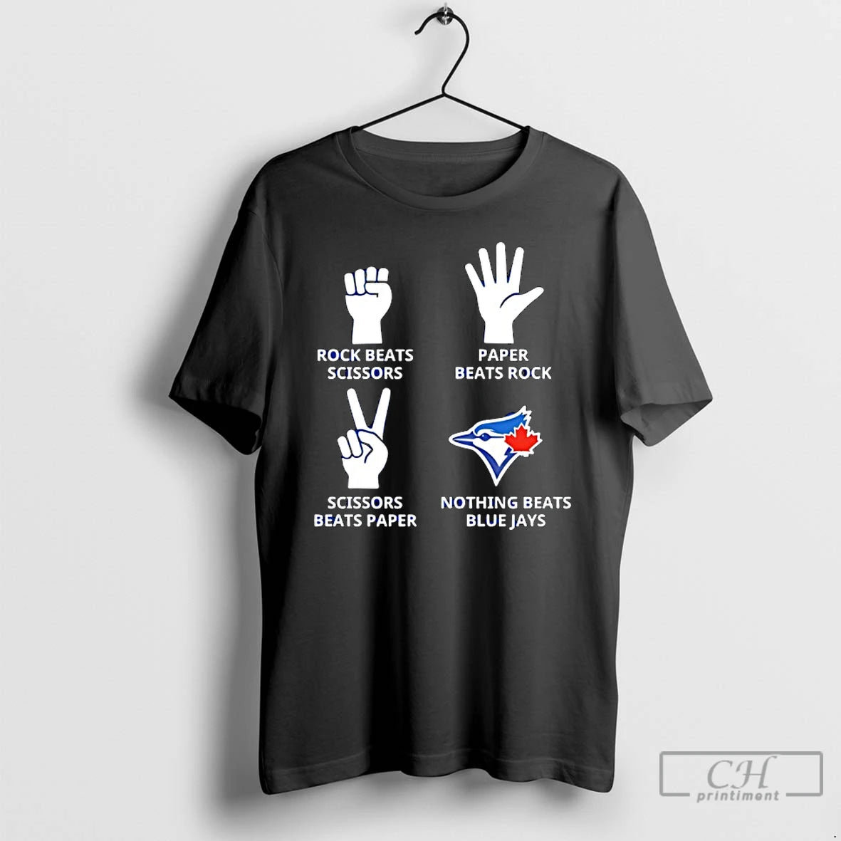 Classic Toronto Blue Jays Nothing Beats Rock Beats Scissors Paper Beats Rock Scissors Beats Paper T-Shirts, Hoodie,...