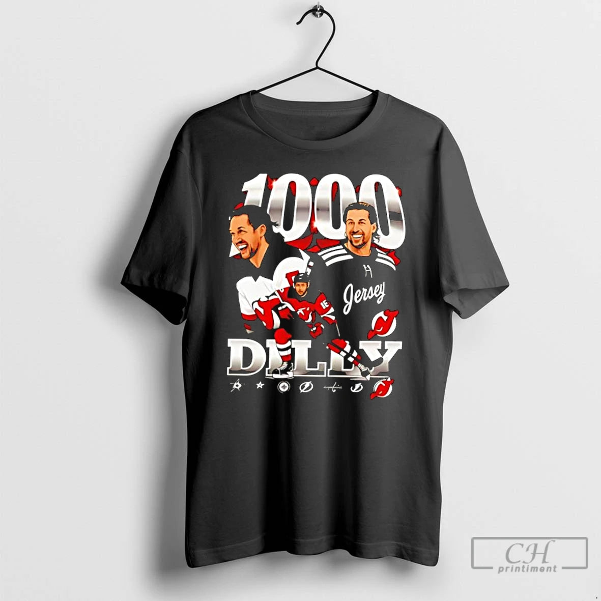 Classic Travis Zajac 1000 Games Graphic T-Shirts, Hoodie, Sweatshirt | InkRitualCo.com