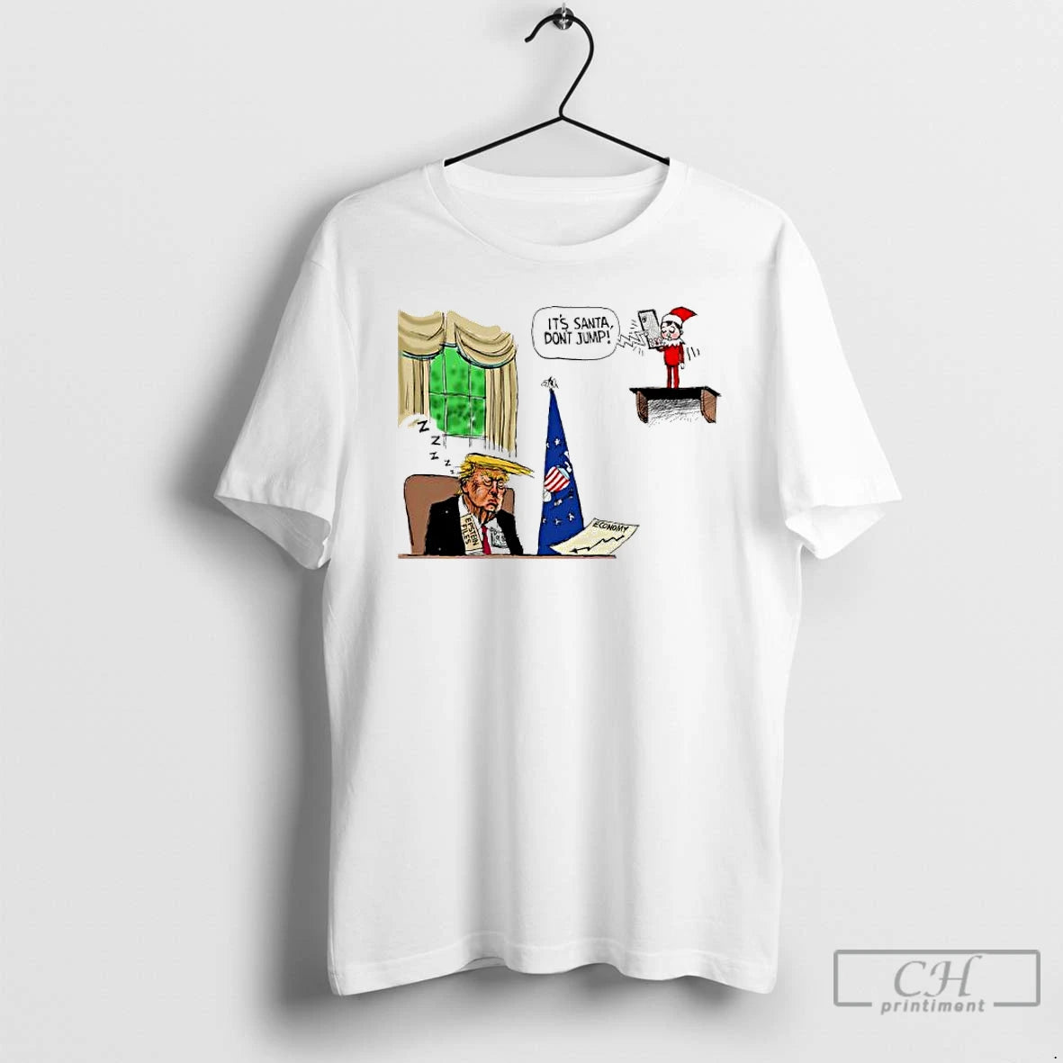 Classic Trump Its Santa Dont Jump Economy T-Shirts, Hoodie, Sweatshirt | InkRitualCo.com