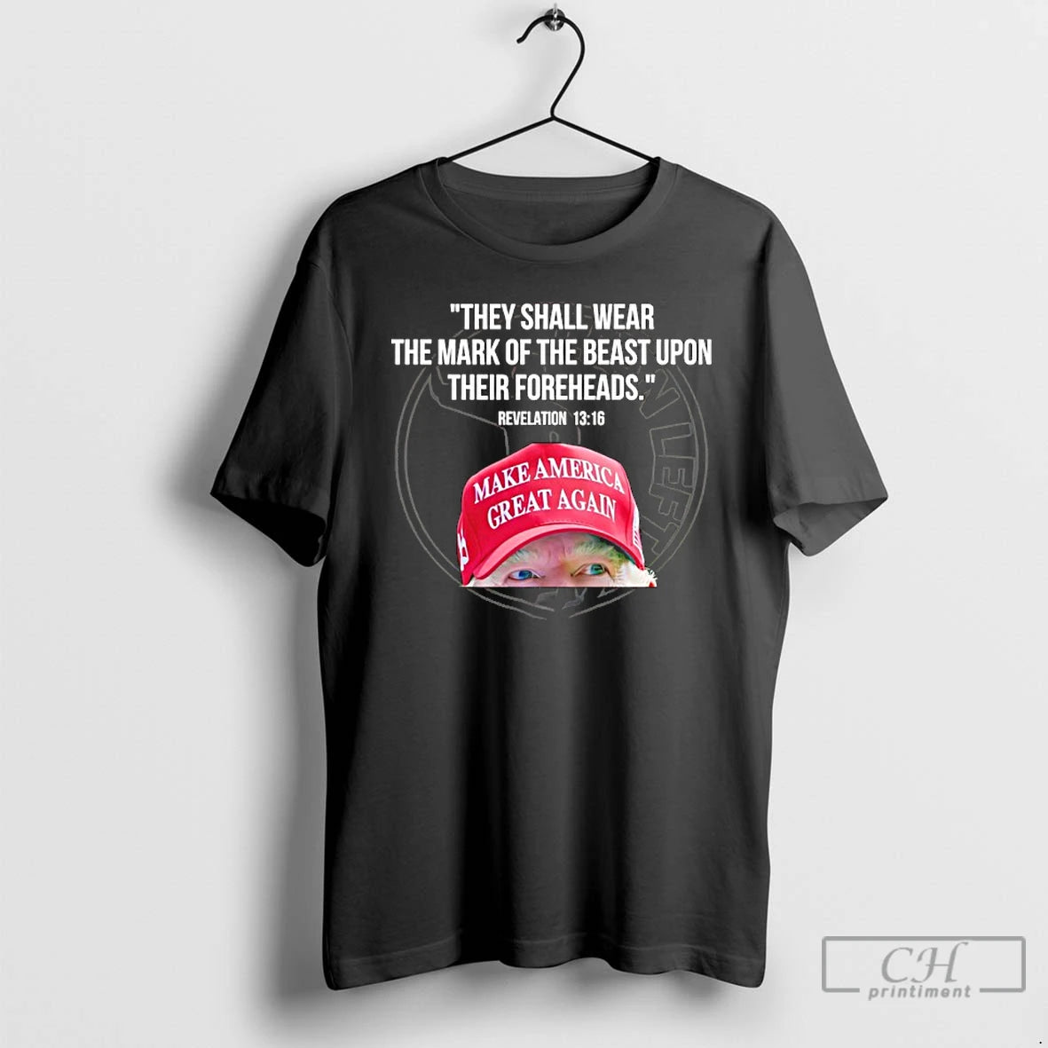Classic Trump They Shall Wear The Mark Of The Beast Upon Their Foreheads T Shirts Hoodie, Sweatshirt | InkRitualCo.com