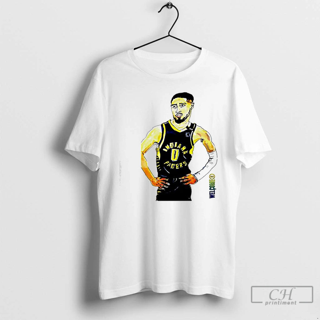 Classic Tyrese Haliburton Indiana Pacers Basketball Player Wall T-Shirts, Hoodie, Sweatshirt | InkRitualCo.com