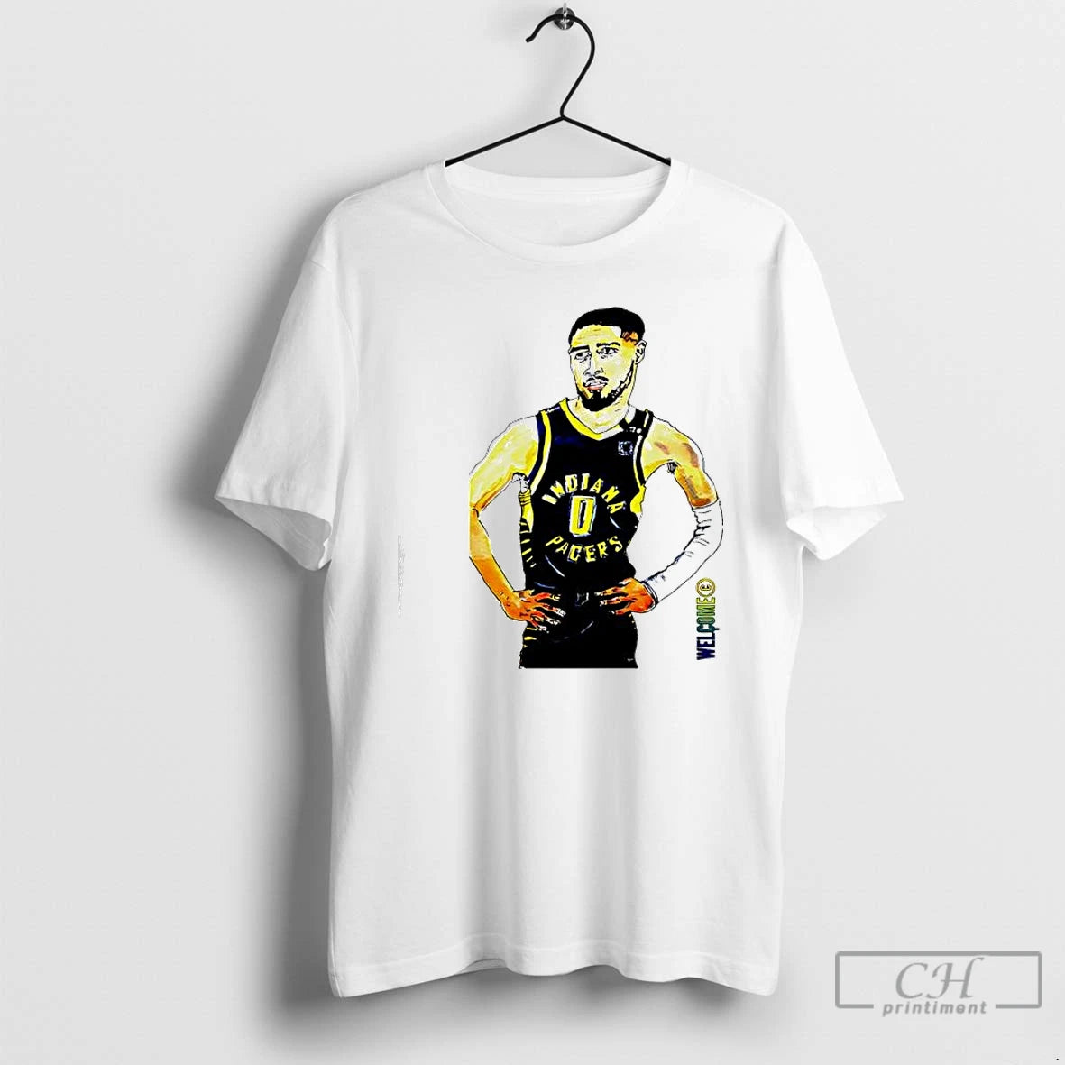 Classic Tyrese Haliburton Indiana Pacers Basketball Player Wall T-Shirts, Hoodie, Sweatshirt | InkRitualCo.com