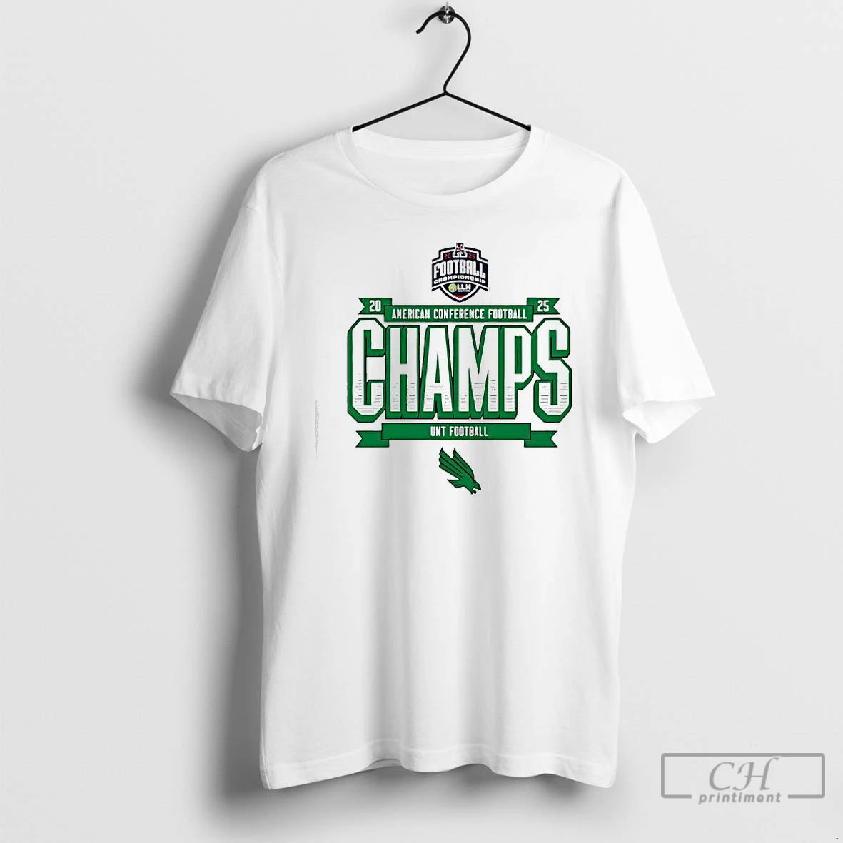 Classic Unt Football 2025 Amercan Conference Champs Logo T-Shirts, Hoodie, Sweatshirt | InkRitualCo.com