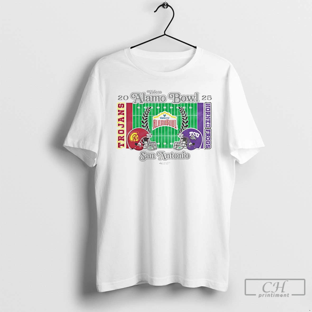 Classic Usc Trojans Vs Tcu Horned Frogs 2025 Valero Alamo Bowl 2 Team Stadium T-Shirts, Hoodie, Sweatshirt | InkRitualCo.com