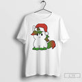 Classic Unicorn Santa Hat Green Red Christmas White T Shirts Hoodie, Sweatshirt | InkRitualCo.com