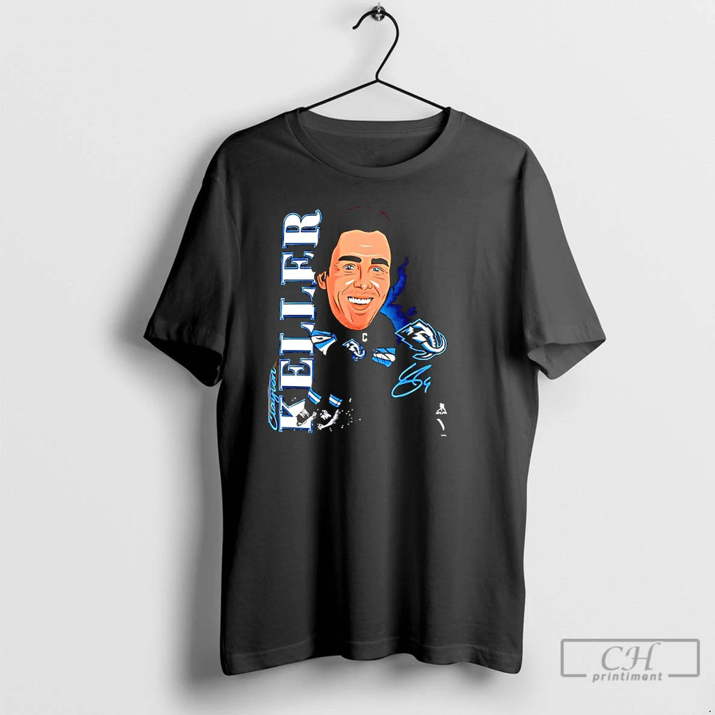 Classic Utah Mammoth Clayton Keller Caricature Player Signature T Shirts Hoodie, Sweatshirt | InkRitualCo.com