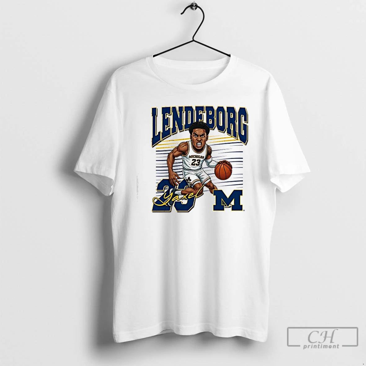 Classic Valiant University Of Michigan Basketball Yaxel Lendeborg Caricature T-Shirts, Hoodie, Sweatshirt | InkRitualCo.com