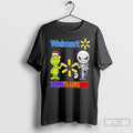 Classic Walmart X Grinch And Jack Skellington Friends Fist Bump Happy Hallothanksmas T Shirts Hoodie, Sweatshirt