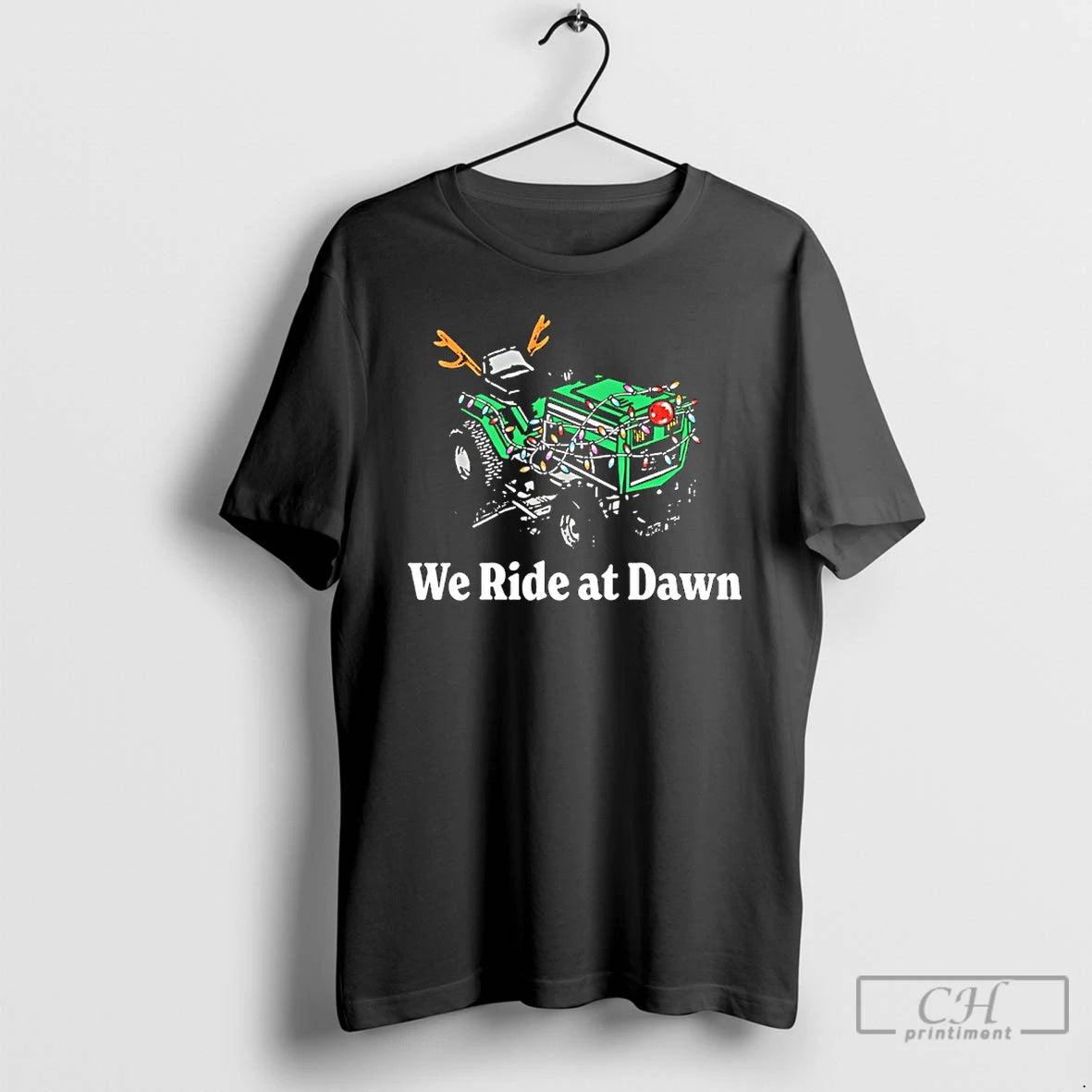 Classic We Ride At Dawn Christmas Light T-Shirts, Hoodie, Sweatshirt | InkRitualCo.com