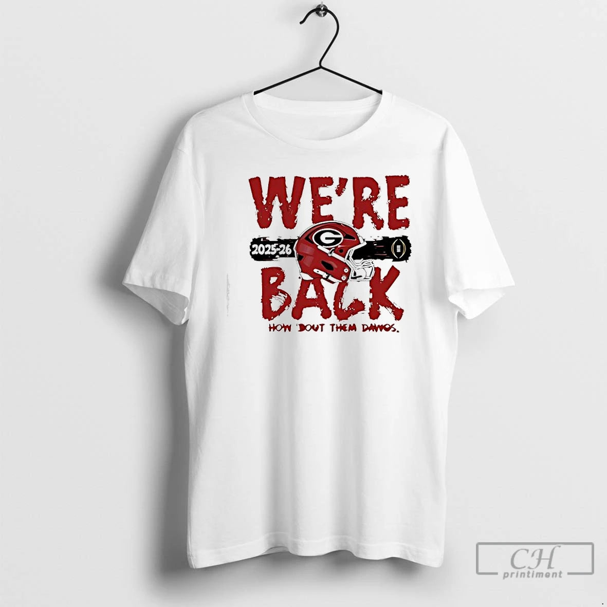 Classic Were Back Georgia Bulldogs 2025 Cfp Bound Helmet T-Shirts, Hoodie, Sweatshirt | InkRitualCo.com