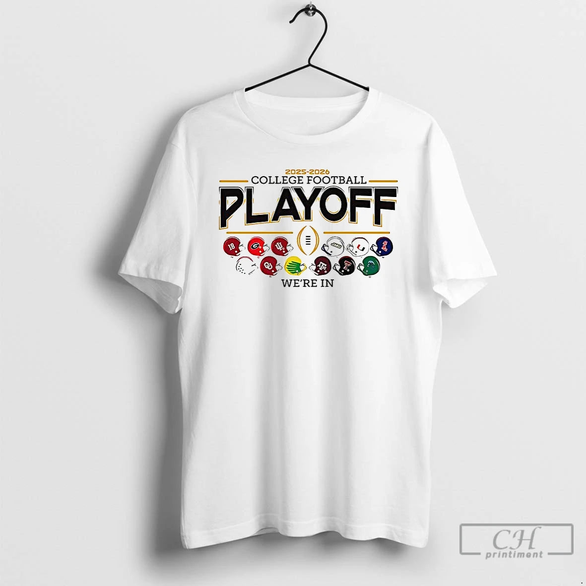 Classic Were In 12 Team Football Helmet Cfp Logo T-Shirts, Hoodie, Sweatshirt | InkRitualCo.com
