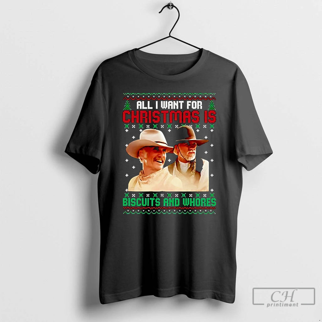 Classic Western Cowboys Biscuits And Whores Christmas Christmas T-Shirts, Hoodie, Sweatshirt | InkRitualCo.com