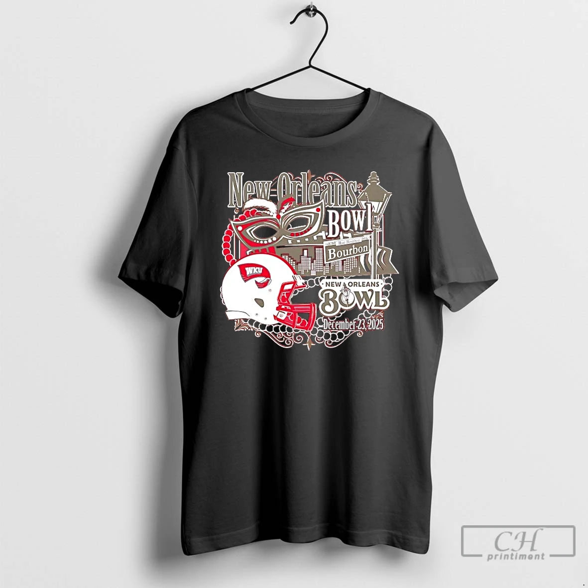 Classic Western Kentucky Hilltoppers 2025 New Orleans Bowl Mask T-Shirts, Hoodie, Sweatshirt | InkRitualCo.com