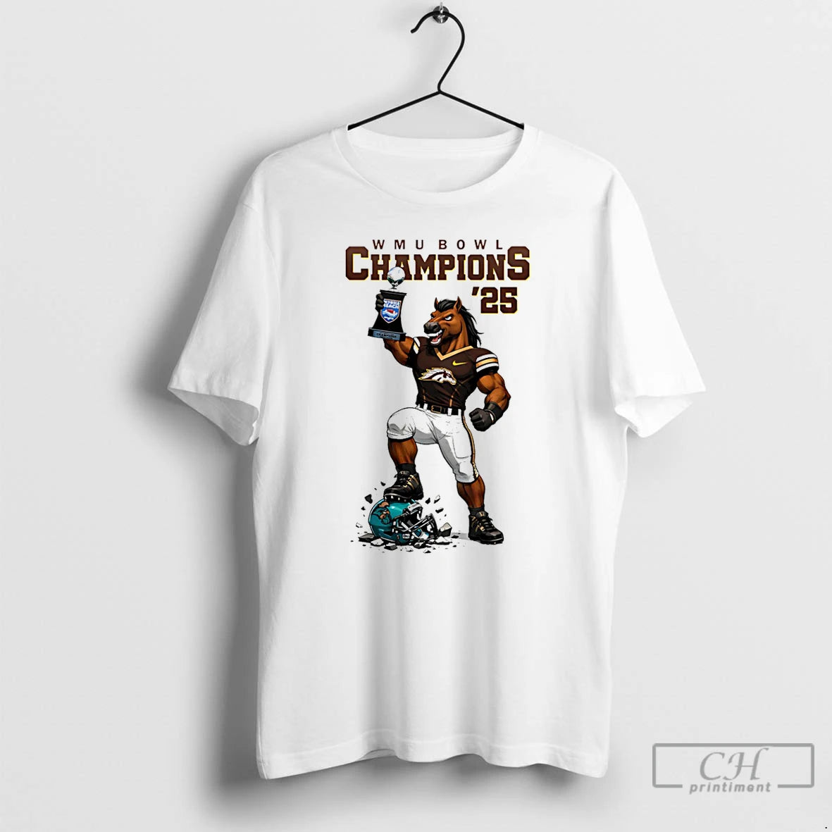 Classic Western Michigan Broncos Myrtle Beach Bowl Champions 2025 Mascot T-Shirts, Hoodie, Sweatshirt | InkRitualCo.com