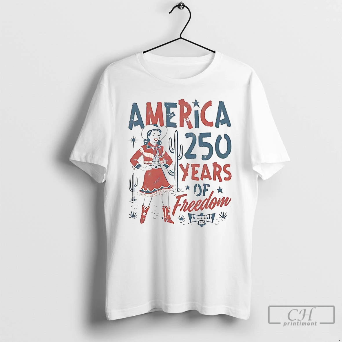 Classic Western Cowgirl America 250 Years Of Freedom T Shirts Hoodie, Sweatshirt | InkRitualCo.com