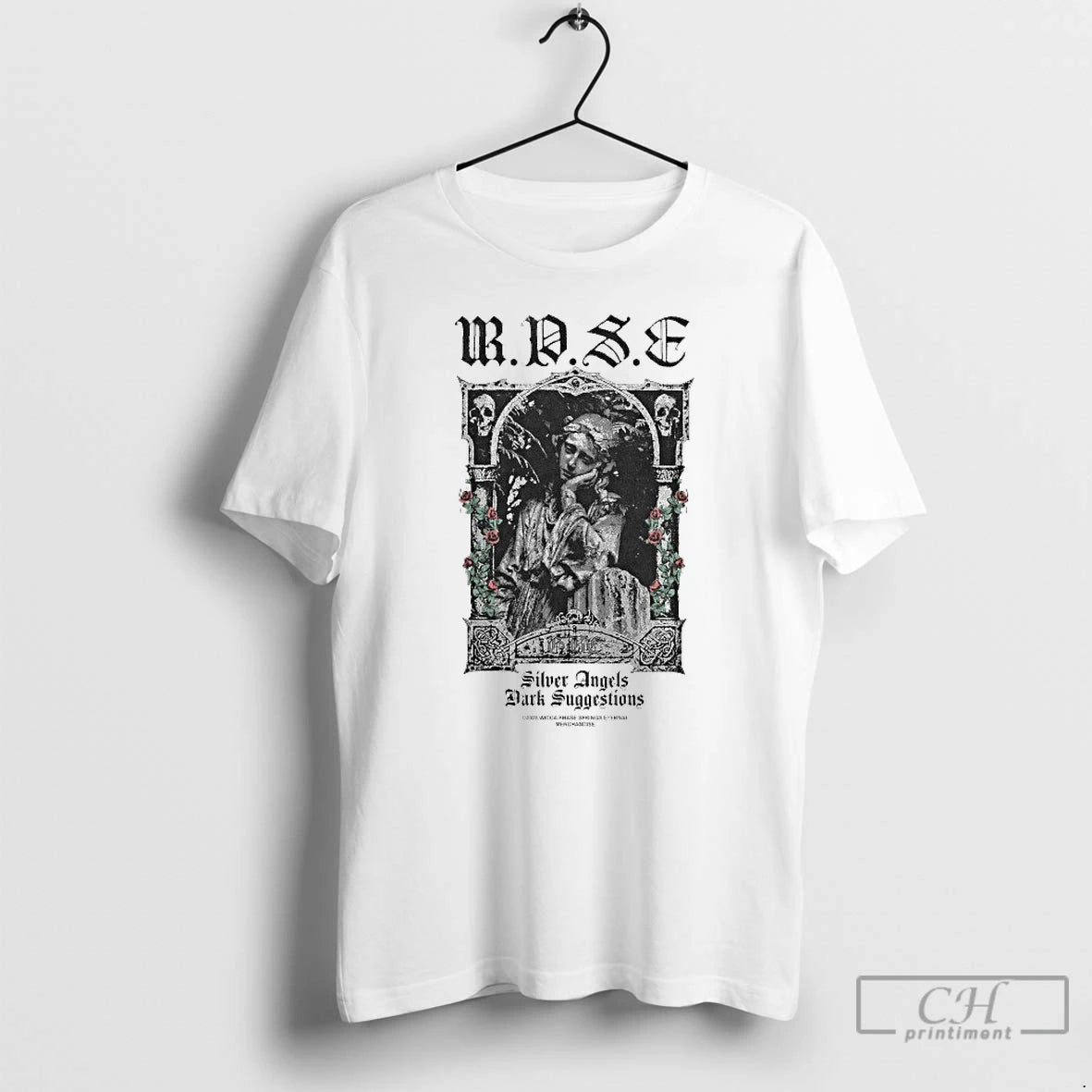 Classic Wicca Phase Springs Eternal Silver Angels Dark Suggestions Rose Angel T-Shirts, Hoodie, Sweatshirt | InkRitualCo.com