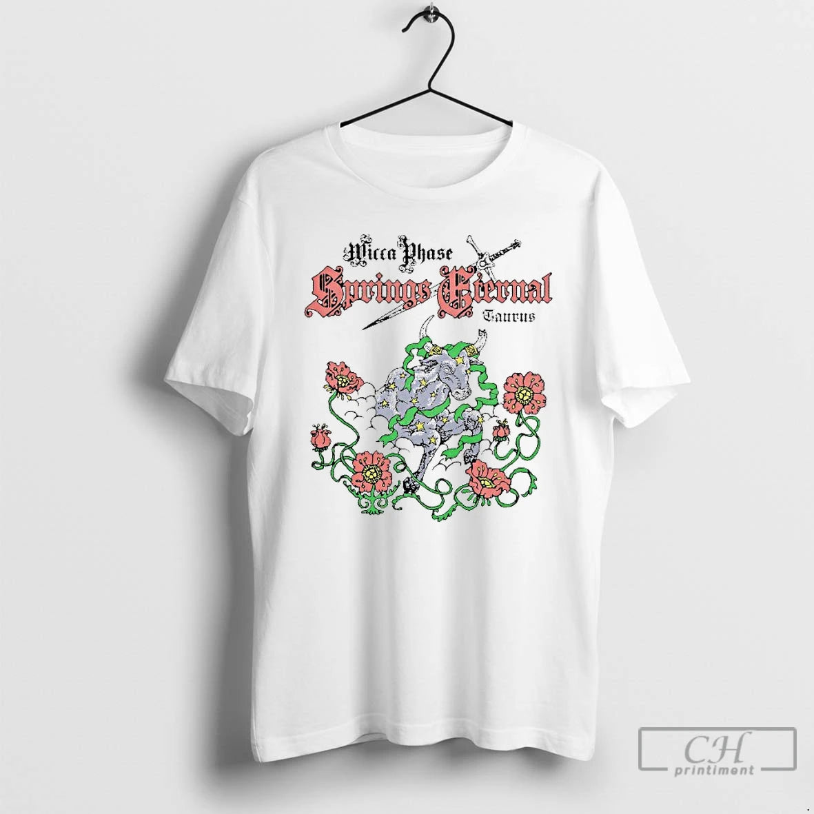 Classic Wicca Phase Springs Eternal Taurus Sword T-Shirts, Hoodie, Sweatshirt | InkRitualCo.com