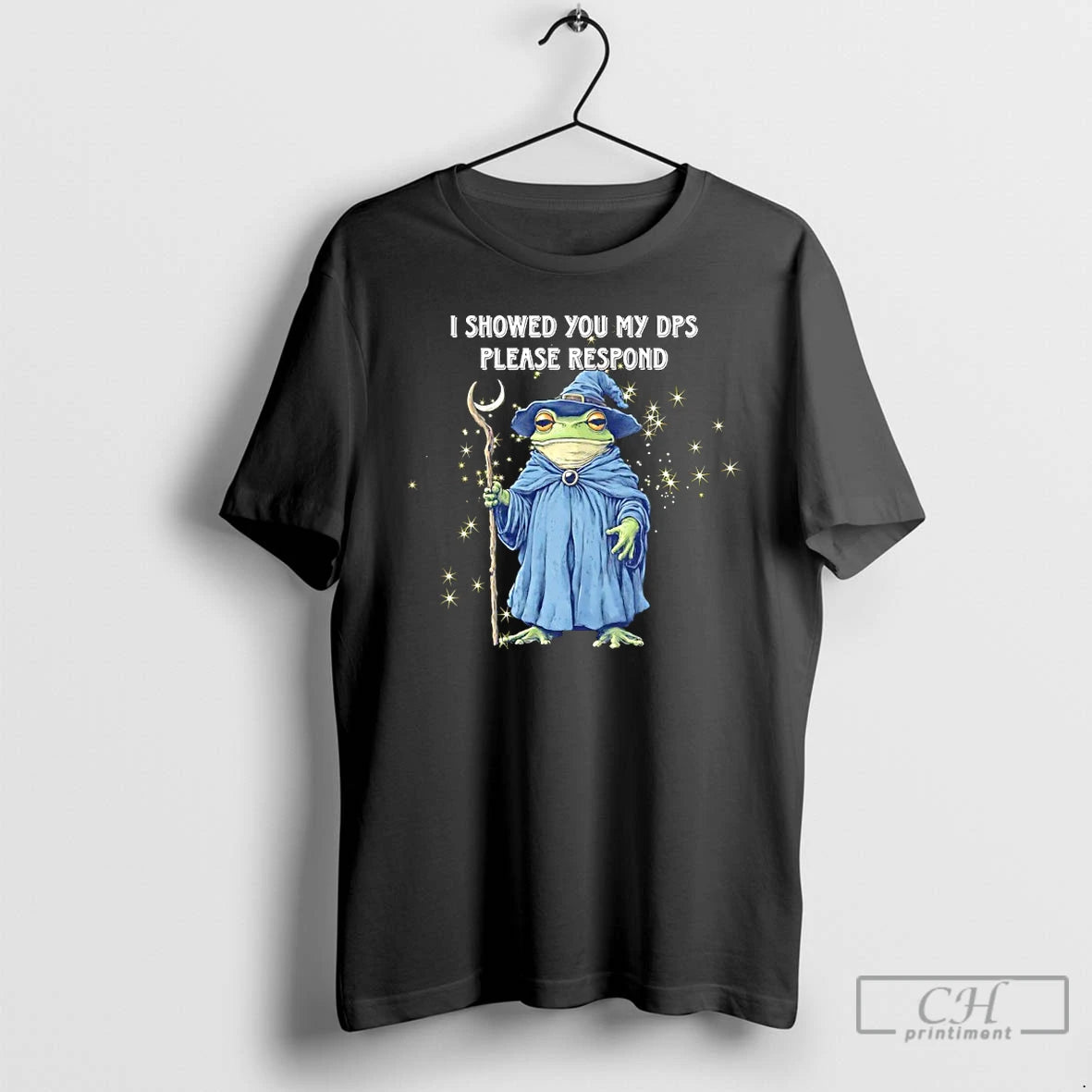 Classic Wizard Frog I Showed You My Dps Please Respond T-Shirts, Hoodie, Sweatshirt | InkRitualCo.com