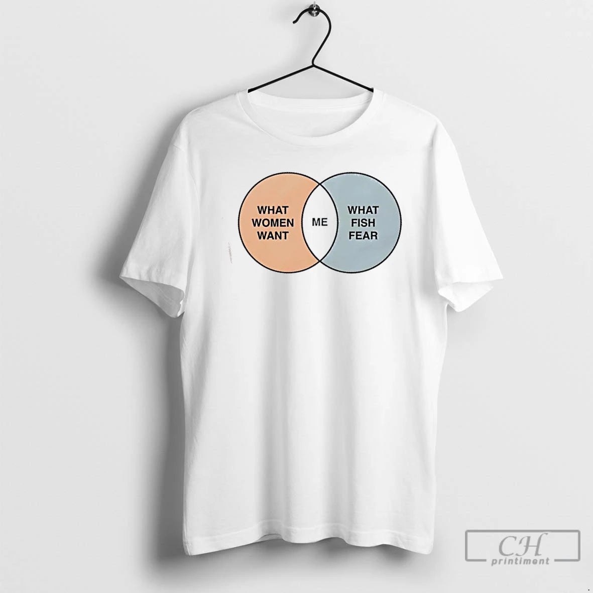 Classic Women Want Me Fish Fear Me Venn Diagram T Shirts Hoodie, Sweatshirt | InkRitualCo.com
