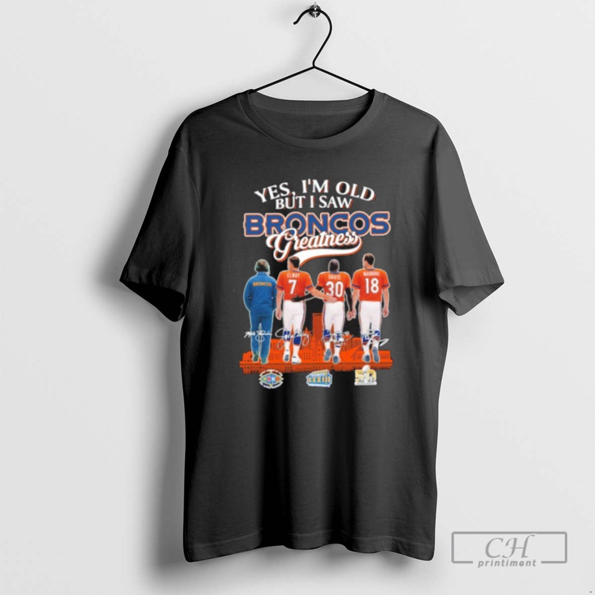 Classic Yes Im Old But I Saw Broncos Greatest Player City Signature Logo T Shirts Hoodie, Sweatshirt | InkRitualCo.com