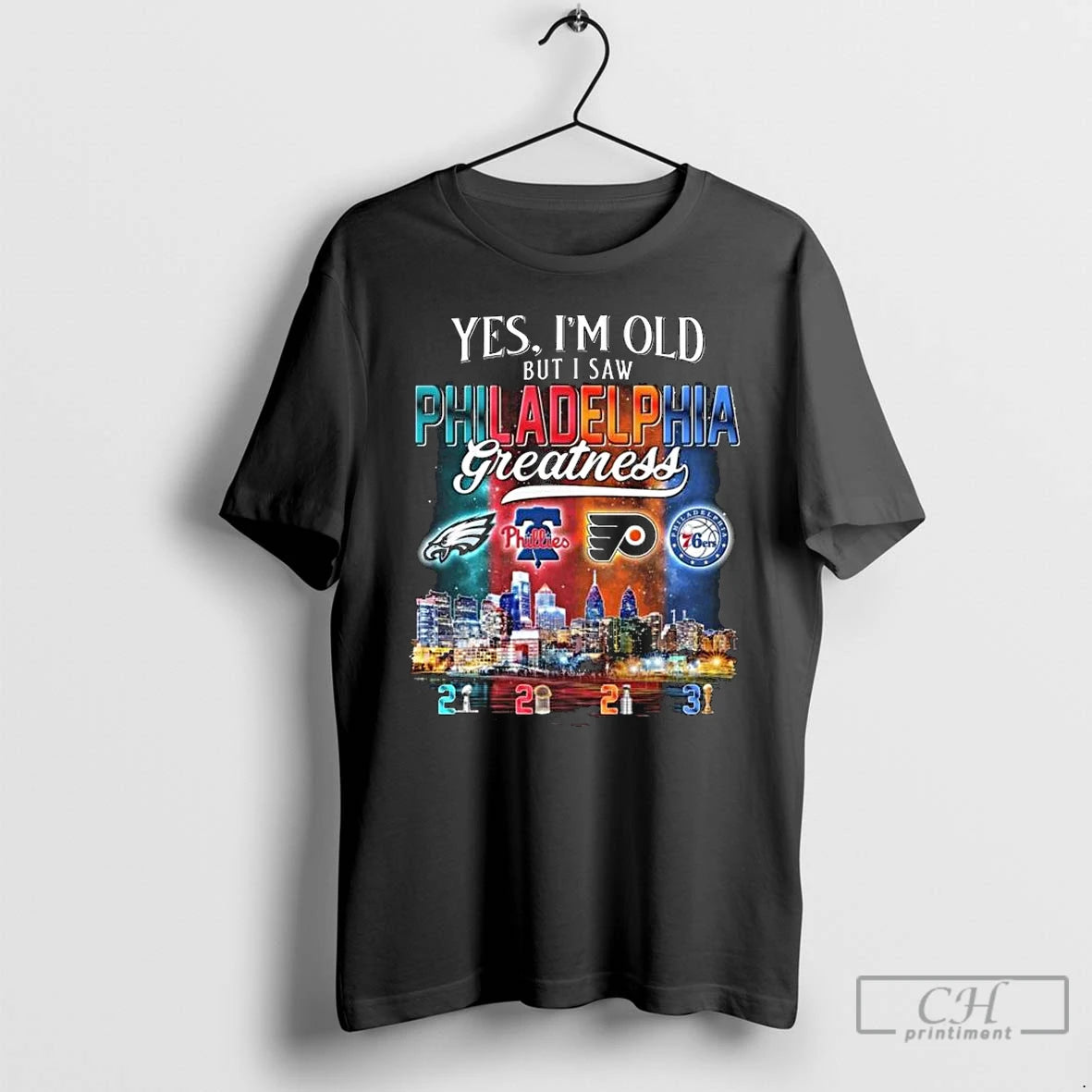 Classic Yes Im Old But I Saw Philadelphia City Sports Logo Greatness Skyline T Shirts Hoodie, Sweatshirt | InkRitualCo.com