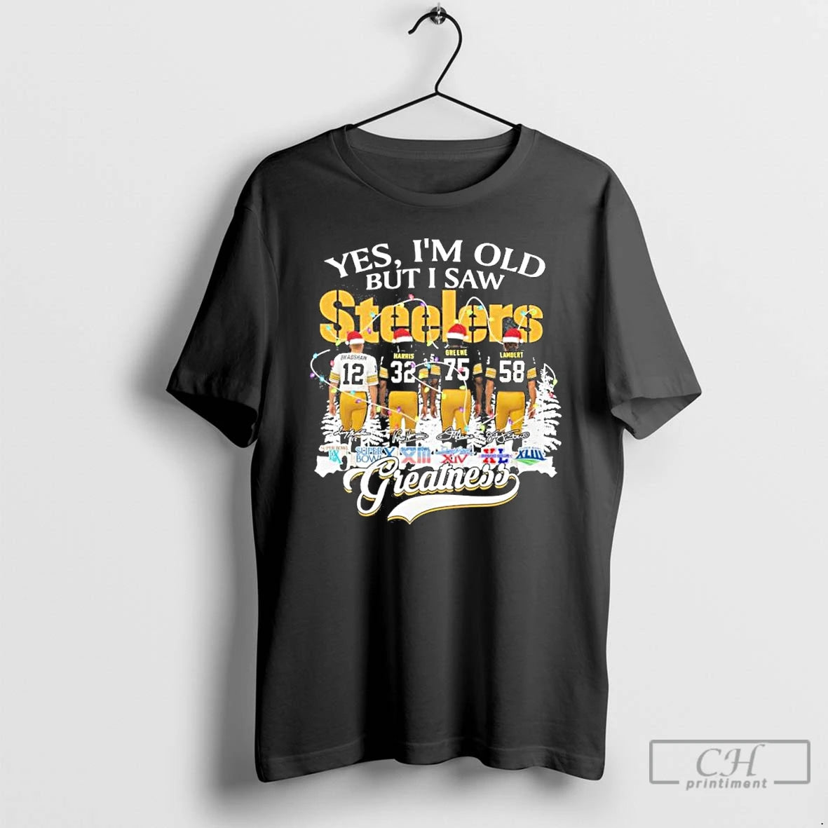 Classic Yes Im Old But I Saw Steelers Christmas Greatness Signatures T Shirts Hoodie, Sweatshirt | InkRitualCo.com