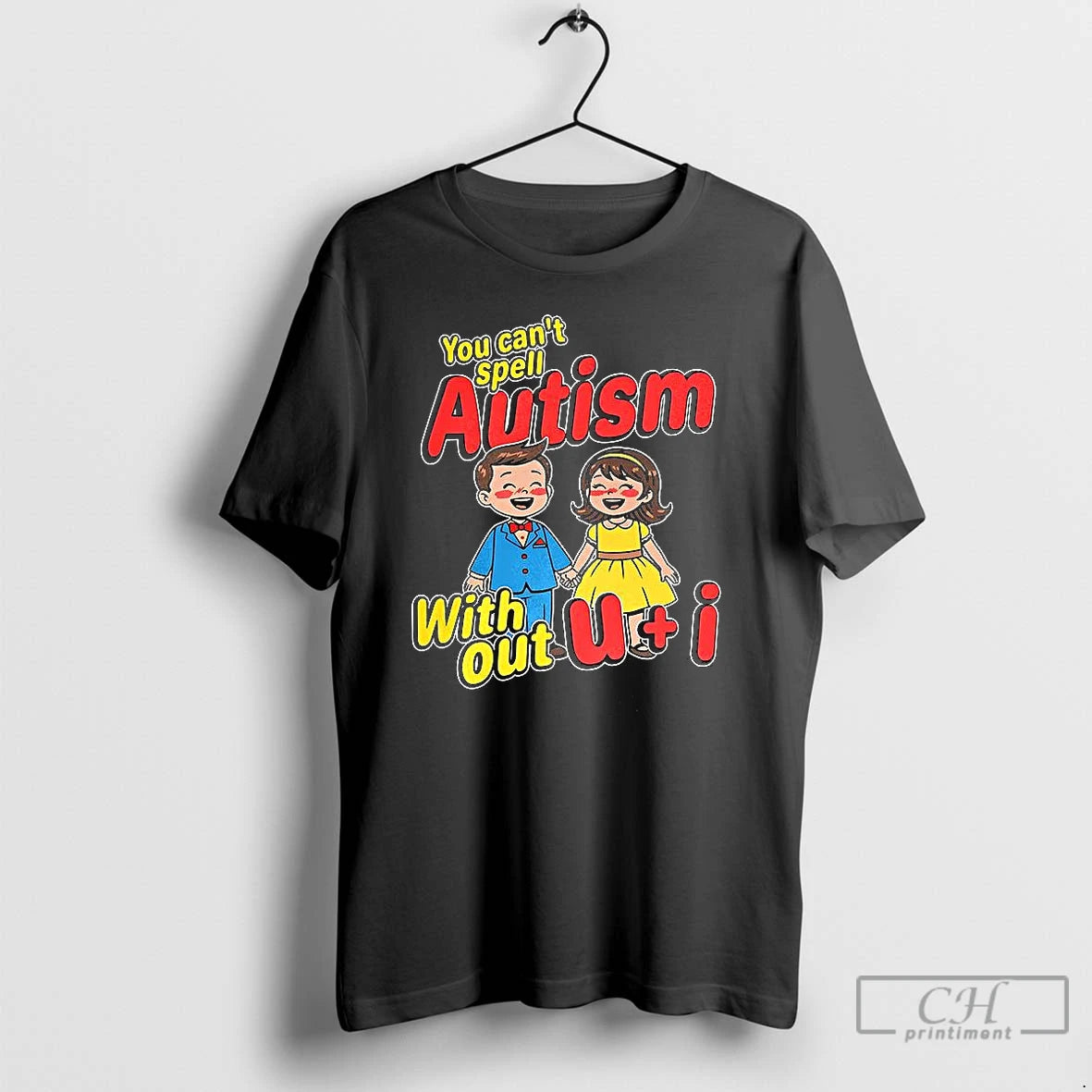 Classic You Cant Spell Autism Without U And I Cartoon T-Shirts, Hoodie, Sweatshirt | InkRitualCo.com