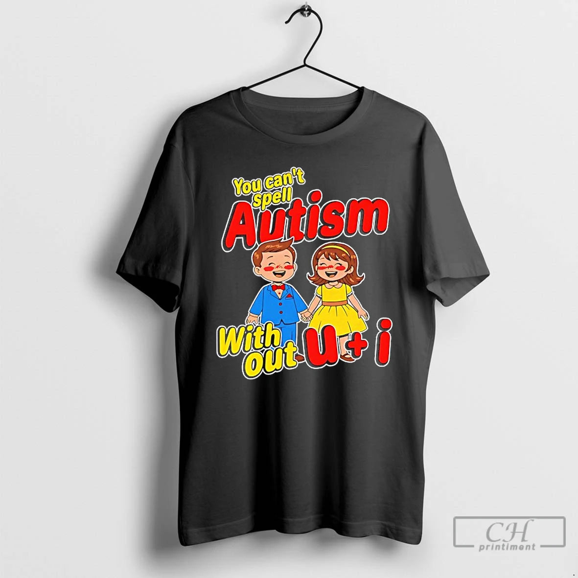 Classic You Cant Spell Autism Without U I T-Shirts, Hoodie, Sweatshirt | InkRitualCo.com