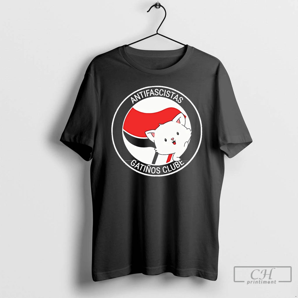 Classic Antifascistas Gatinos Clube T Shirts Hoodie, Sweatshirt | InkRitualCo.com