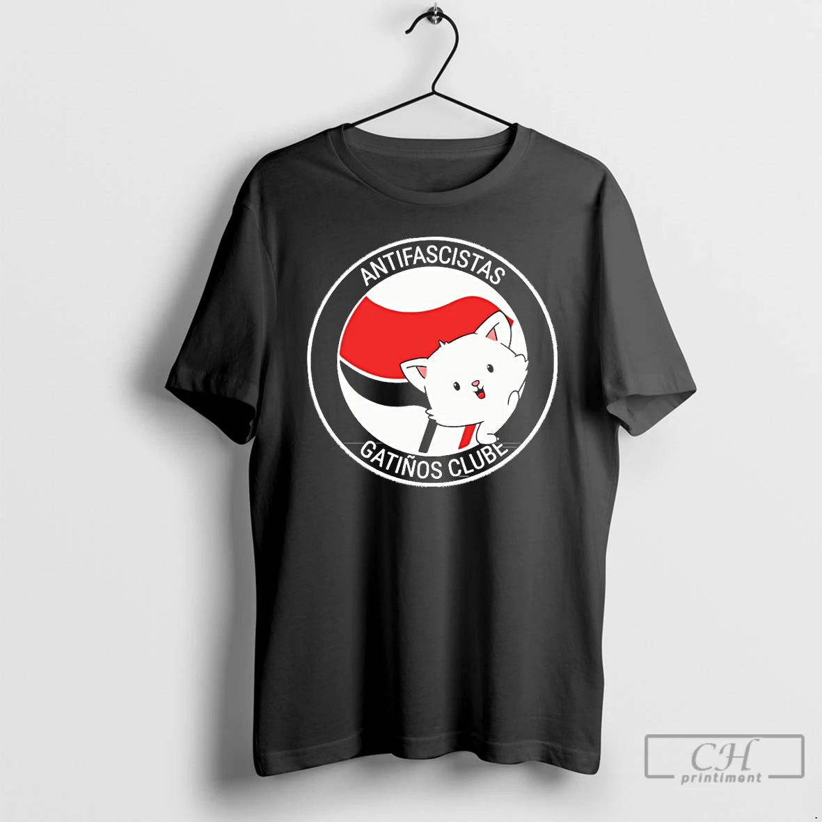 Classic Antifascistas Gatinos Clube T Shirts Hoodie, Sweatshirt | InkRitualCo.com