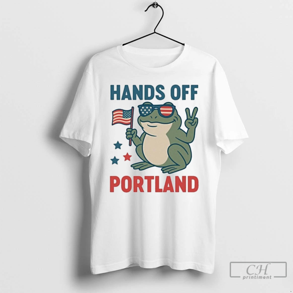 Classic Hands Off Portland Frog Protest Against Fascism T Shirts Hoodie, Sweatshirt | InkRitualCo.com